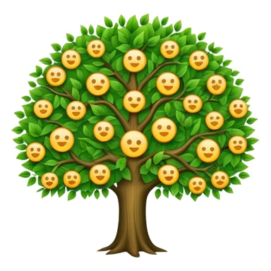 family tree emoji symbol sticker