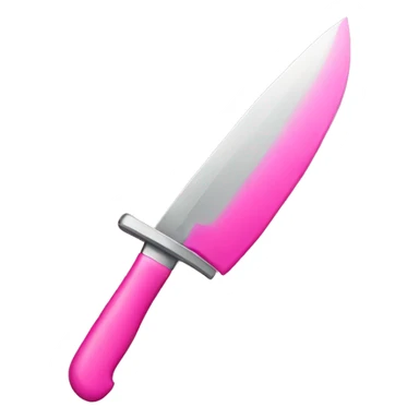 Pink knife  sticker
