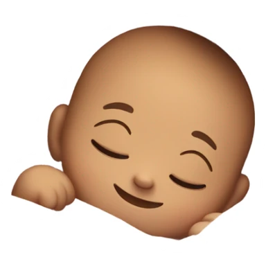 Cute baby cafe asleep sticker