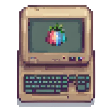 computer retro-tech aesthetic sticker
