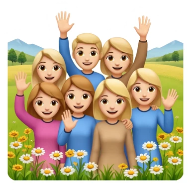 cała strona emotionki z łaką w górze ok sticker