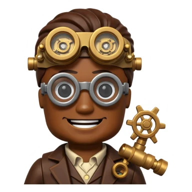 Steampunk Inventor lego sticker