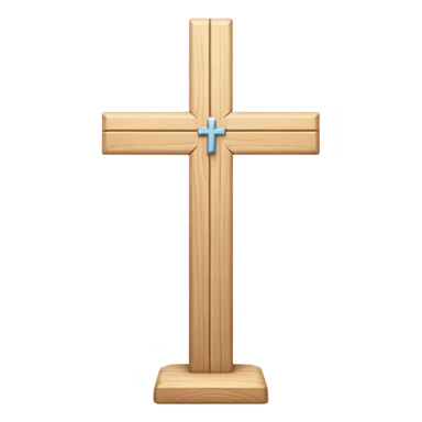 White cross sticker