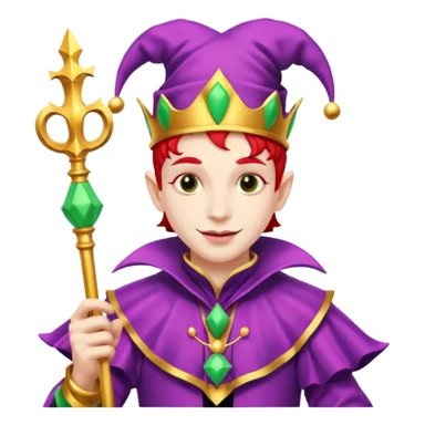 a wrangled jester sticker