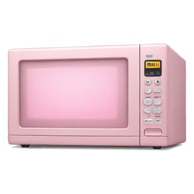 pastel pink realistic microwave sticker