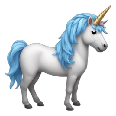 unicorn with tree horn sticker