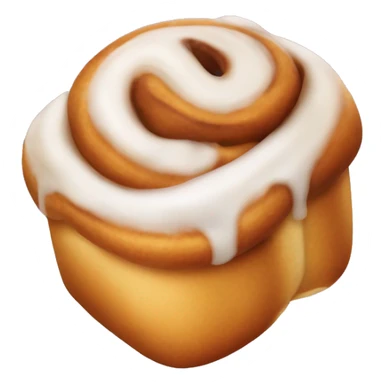 A cinnamonroll with glazing sticker