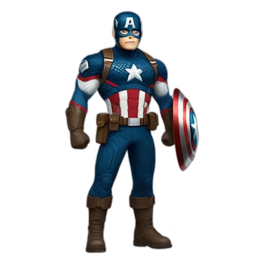 Captain America full body sticker