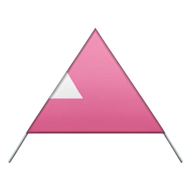 Pink triangle flag sticker