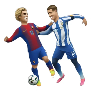 Ronaldo And Griezmann dancing sticker