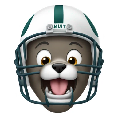  happy cat football helmet sticker