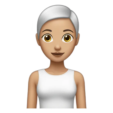 Girl without hair sticker