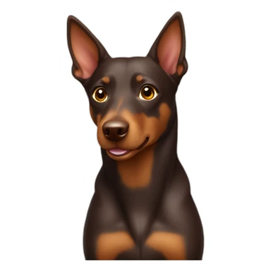 Australian kelpie chocolate sticker