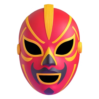 Louisiana themed luchador mask with jazz and Creole elements sticker