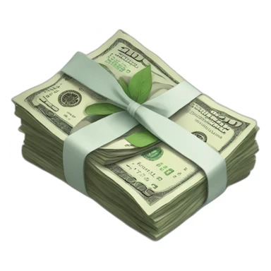 bundles of money sticker