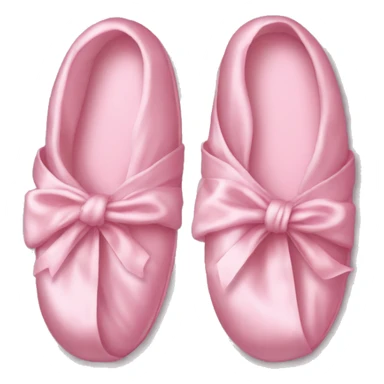 Light pink silk slippers and robe sticker