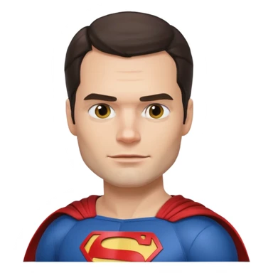 emoji of man of steel henry ccavill sticker