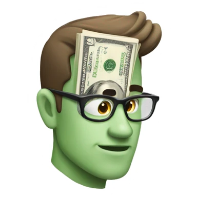 a money read book sticker