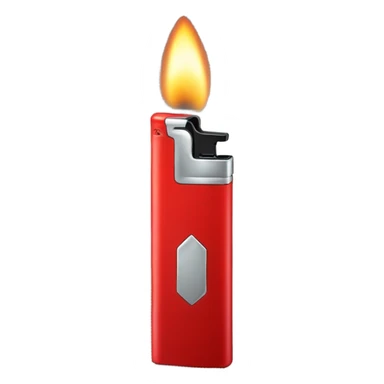 red lighter  sticker
