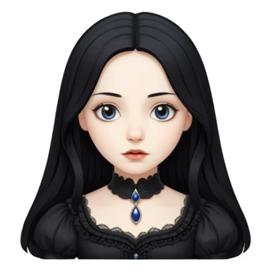 alice in wonderland gothic  sticker