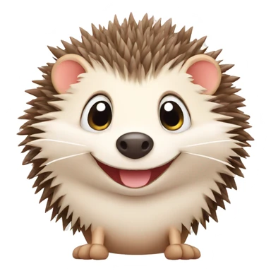 happy cute Hedgehog smiling sticker