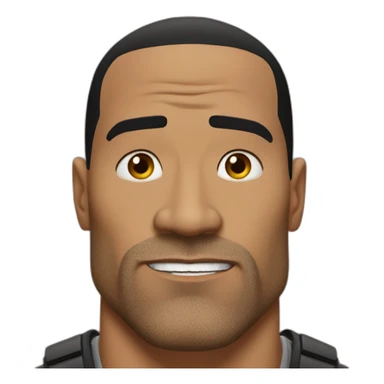The rock qui fronce les sourcils sticker