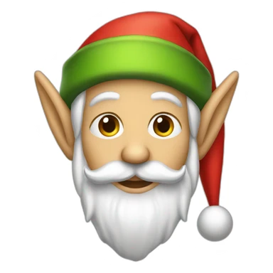 Santa elf sticker
