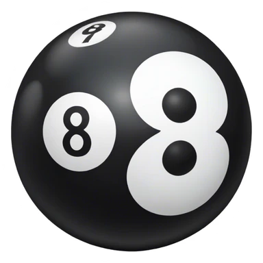 8 ball saying showing money sticker