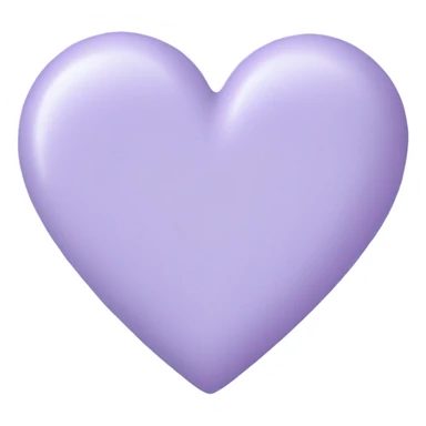 Pastel lavender-coloured heart sticker