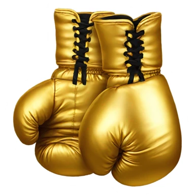 Golden boxing gloves sticker