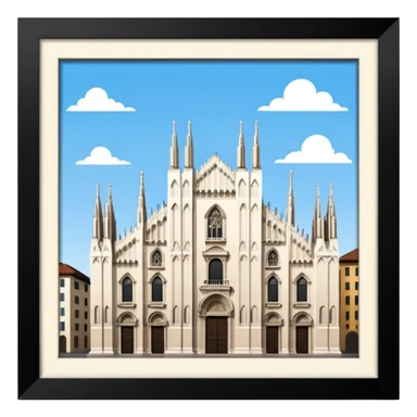 milan cathedral sticker