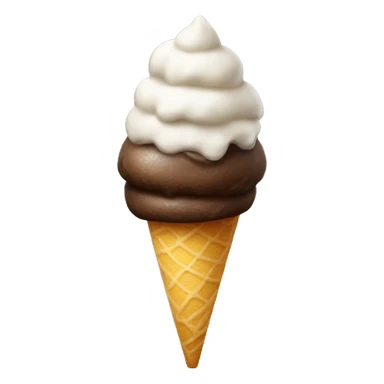 Realistic icecream sticker