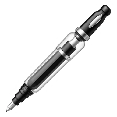 Fountain pen + in bottle sticker