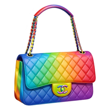chanel rainbow bag sticker