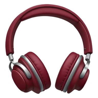 burgundy headphones sticker