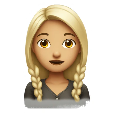 girl giving side eye sticker