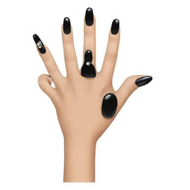 Black nails  sticker