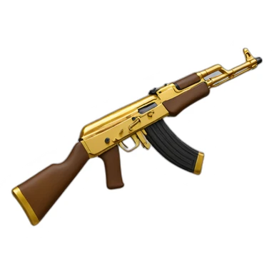 Gold AK-47 sticker