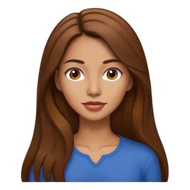 A tall, slender Latina with long brown hair sticker