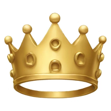 Simple gold crown with no jewels sticker
