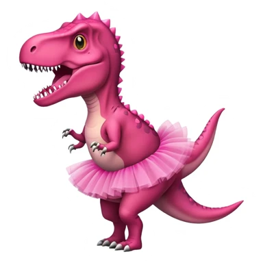 T-Rex wearing a tutu sticker