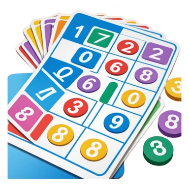 cartes de loto sticker