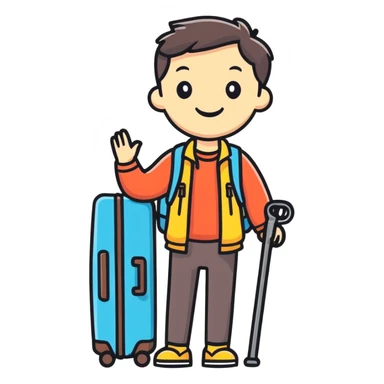 Happy birthday tour guide sticker