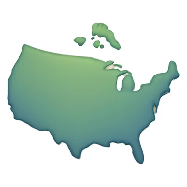 Map of Nord america sticker
