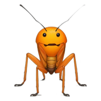 Orange Cricket sticker