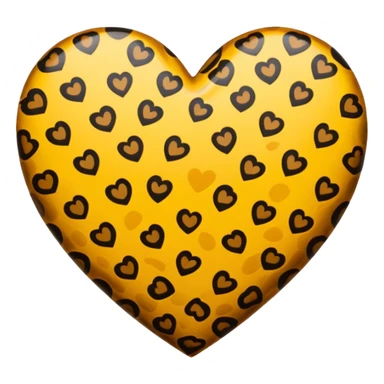 leoprint heart sticker