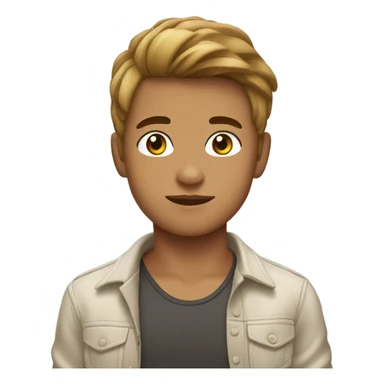 Indonesian twink soft boy tanned skin  cute outfit sticker