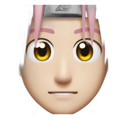 naruto with rasenkan in one eye sticker