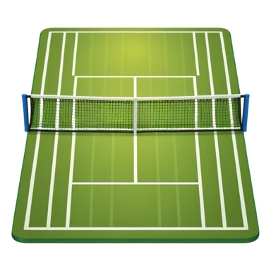 Colored tennis field sticker