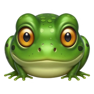 Frog with Asian eyes sticker
